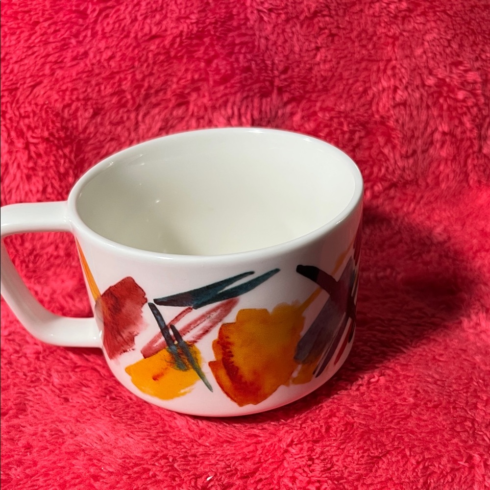 Starbucks White and Orange Ceramic Mug